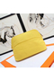 Hermes Medium Bolide Travel Case In Yellow Cotton  Replica