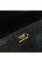 Hermes Medor Clutch Bag In Black Crocodile Leather  Replica