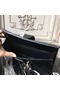 Hermes Medor Clutch Bag In Black Crocodile Leather  Replica