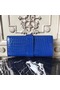 Hermes Medor Clutch Bag In Blue Crocodile Leather  Replica