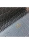 Hermes Medor Clutch Bag In Ciel Crocodile Leather  Replica