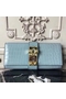 Hermes Medor Clutch Bag In Ciel Crocodile Leather  Replica