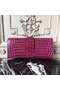 Hermes Medor Clutch Bag In Fuchsia Crocodile Leather  Replica