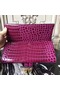 Hermes Medor Clutch Bag In Fuchsia Crocodile Leather  Replica
