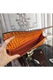 Hermes Medor Clutch Bag In Orange Crocodile Leather  Replica
