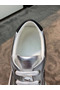 Hermes Men's Avantage Sneakers In Grey Metallic Leather  Replica