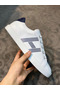 Hermes Men's Avantage Sneakers In White/Blue Calfskin  Replica