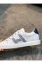 Hermes Men's Avantage Sneakers In White/Blue Calfskin  Replica