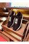 Hermes Men's C-Addict Sneakers In Black Perforated calfskin  Replica