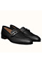 Hermes Men's Monterey Loafers In Black Calfskin  Replica