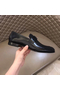 Hermes Men's Paris Loafers In Black Calfskin  Replica