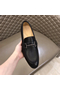 Hermes Men's Sydney Loafers In Black Calfskin  Replica