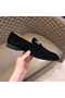 Hermes Men's Tenor Loafers In Black Suede Leather  Replica