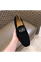Hermes Men's Tenor Loafers In Black Suede Leather  Replica