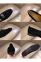 Hermes Men's Tenor Loafers In Black Suede Leather  Replica