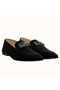 Hermes Men's Tenor Loafers In Black Suede Leather  Replica