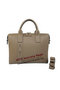 Hermes Mens Briefcase Calf Leather H1705 Khaki  Replica