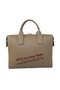 Hermes Mens Briefcase Calf Leather H1705 Khaki  Replica