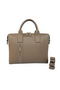Hermes Mens Briefcase Calf Leather H1705 Khaki  Replica