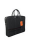 Hermes Mens Briefcase Canvas & Leather H1656 Black  Replica