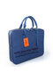 Hermes Mens Briefcase Canvas & Leather H1702D Blue  Replica