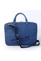 Hermes Mens Briefcase Canvas & Leather H1702D Blue  Replica