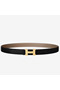 Hermes Mini Constance 24mm Reversible Belt Black/Taupe  Replica