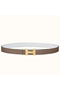 Hermes Mini Constance 24mm Reversible Belt Taupe/White  Replica