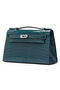 Hermes MINI Kelly 22cm Clutch Croco Leather KL22 Green  Replica