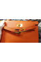 Hermes MINI Kelly 22cm Tote Bag Calf Leather K011 Orange  Replica