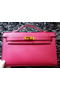 Hermes MINI Kelly 22cm Tote Bag Calf Leather K011 Rose  Replica
