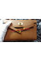 Hermes MINI Kelly 22cm Tote Bag Calf Leather K011 Wheat  Replica
