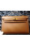 Hermes MINI Kelly 22cm Tote Bag Calf Leather K011 Wheat  Replica