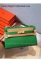 Hermes MINI Kelly 22cm Tote Bag Calfskin Leather K22 Green  Replica