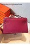 Hermes MINI Kelly 22cm Tote Bag Calfskin Leather K22 Peach  Replica