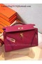 Hermes MINI Kelly 22cm Tote Bag Calfskin Leather K22 Peach  Replica