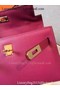 Hermes MINI Kelly 22cm Tote Bag Calfskin Leather K22 Peach  Replica