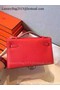 Hermes MINI Kelly 22cm Tote Bag Calfskin Leather K22 Red  Replica