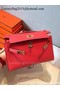Hermes MINI Kelly 22cm Tote Bag Calfskin Leather K22 Red  Replica