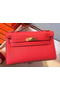 Hermes MINI Kelly 22cm Tote Bag Calfskin Leather K22 Red  Replica