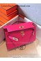 Hermes MINI Kelly 22cm Tote Bag Calfskin Leather K22 Rose  Replica