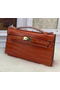 Hermes MINI Kelly 22cm Tote Bag Croco Leather KL22 Orange  Replica