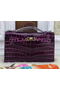 Hermes MINI Kelly 22cm Tote Bag Croco Leather KL22 Purple  Replica