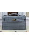 Hermes MINI Kelly 22cm Tote Bag Croco Leather KL22 SkyBlue  Replica