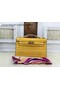 Hermes MINI Kelly 22cm Tote Bag Croco Leather KL22 Yellow  Replica