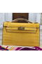 Hermes MINI Kelly 22cm Tote Bag Croco Leather KL22 Yellow  Replica