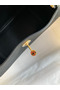 Hermes Mini Lindy Handmade Bag In Black Clemence Leather  Replica