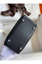 Hermes Mini Lindy Handmade Bag In Black Swift Leather  Replica