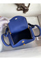 Hermes Mini Lindy Handmade Bag In Blue Electric Clemence Leather  Replica