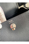Hermes Mini Lindy Handmade Bag In Blue Nuit HHL19clbnClemence Leather  Replica